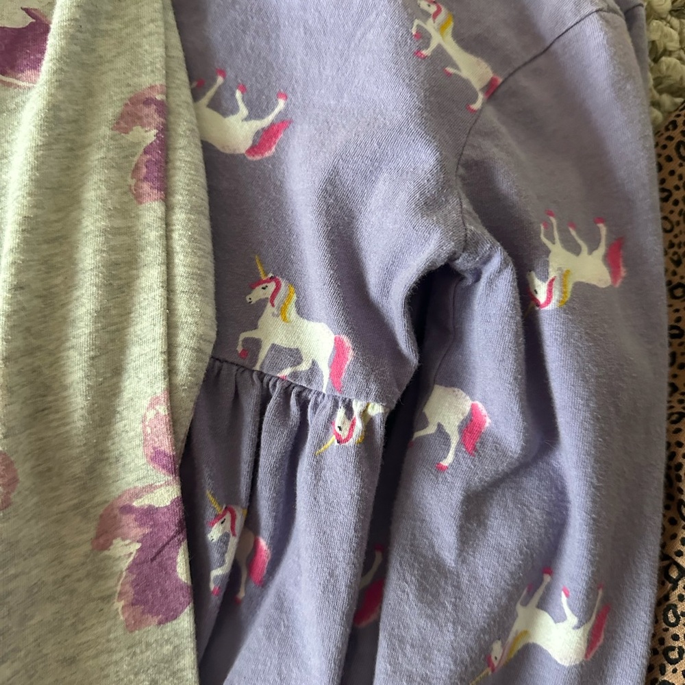 Lot of Printed Long Sleeve Cotton Dresses 4T - Picture 3 of 4